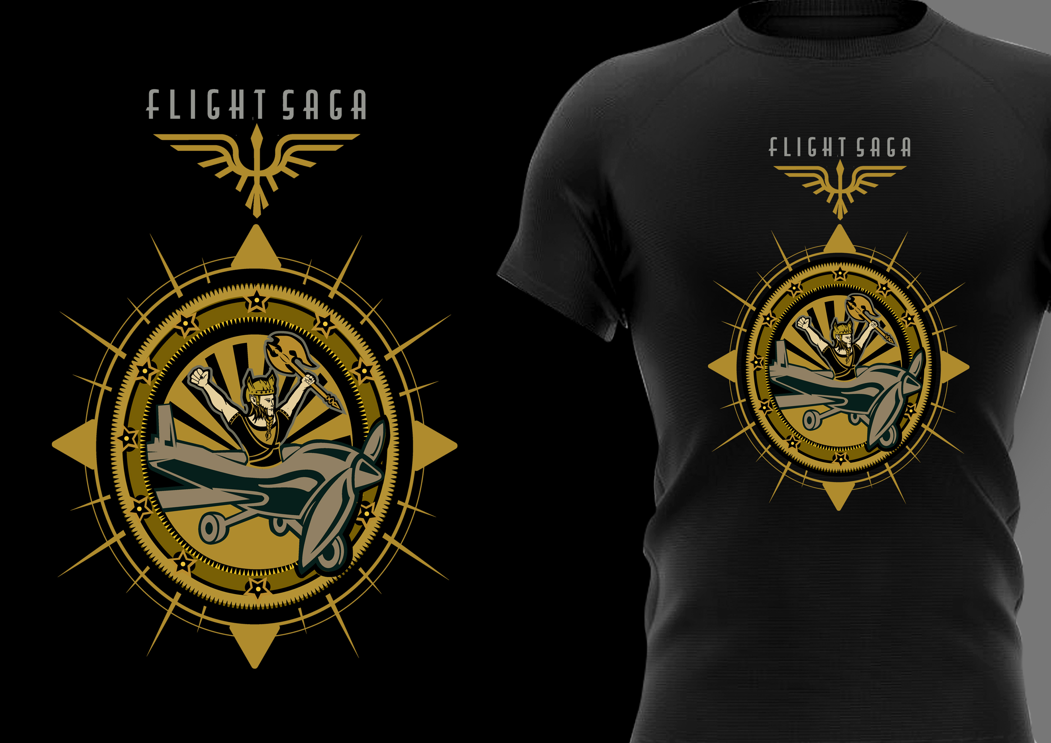 T-shirt Design by Detempo for Flight Saga, Inc | Design #30661859