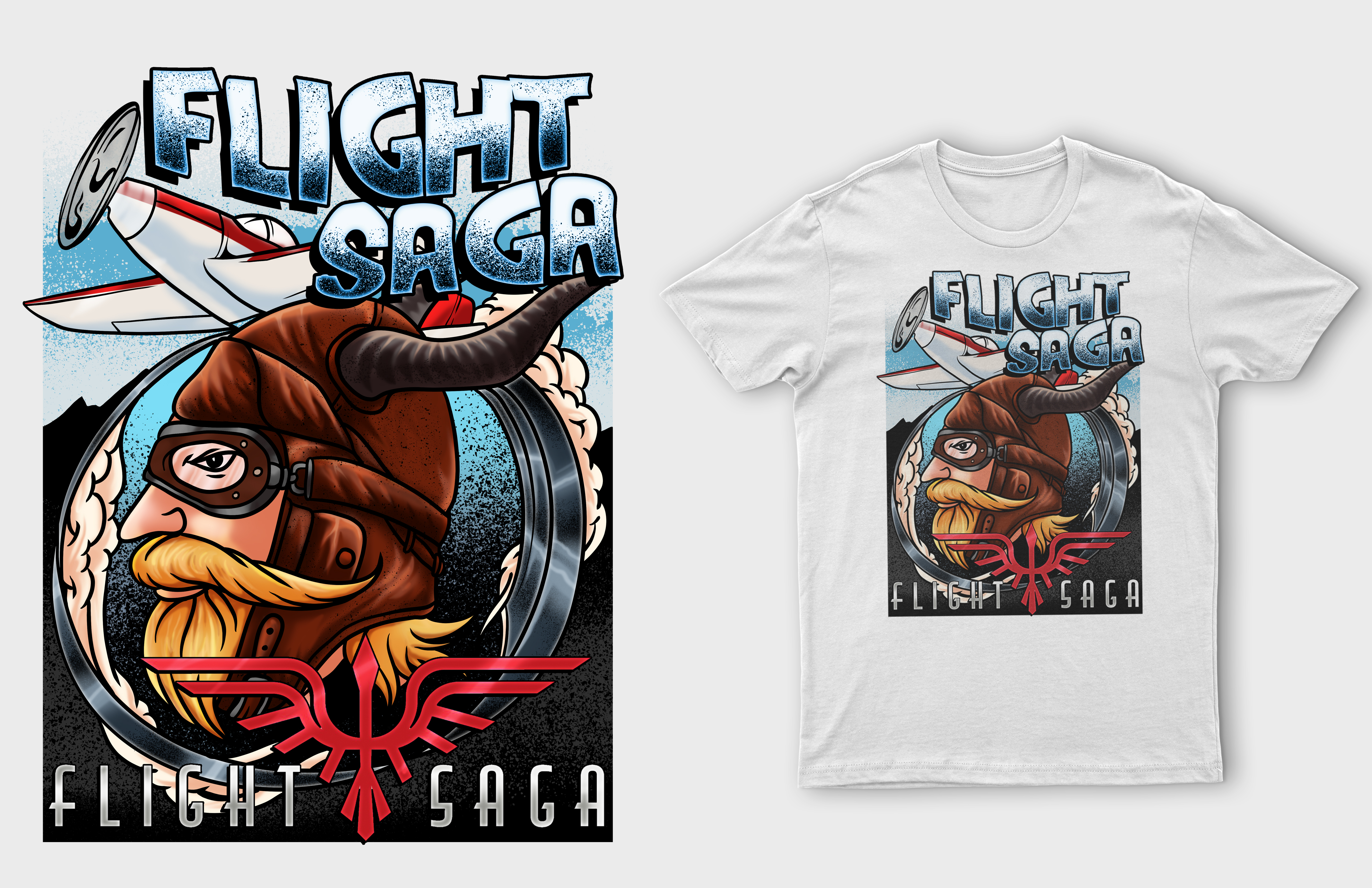 Design de T-shirt par guprulsugiyanto pour Flight Saga, Inc | Design #30665613