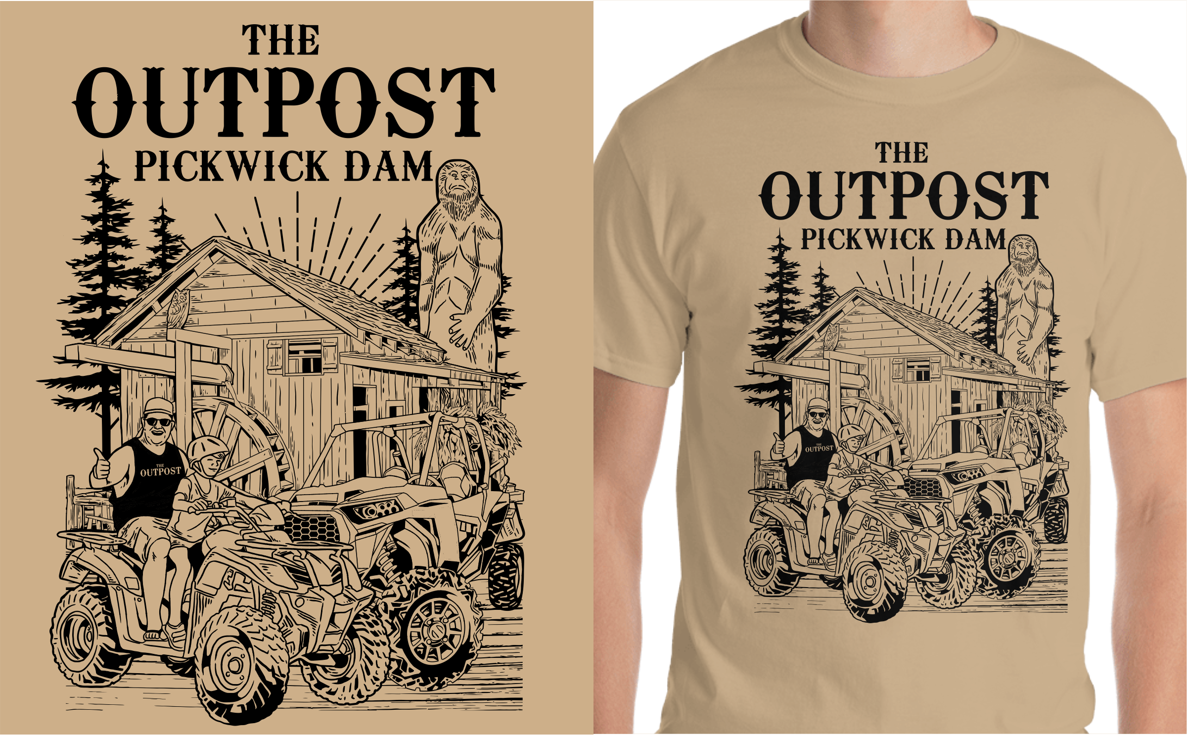 T-shirt Design by Yakuza20 for The Outpost | Design #30673452