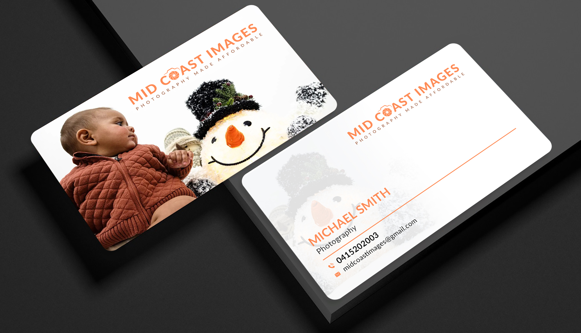 Business Card Design by Sun Moon Graphic Designer for Mid coast images  | Design #30628587