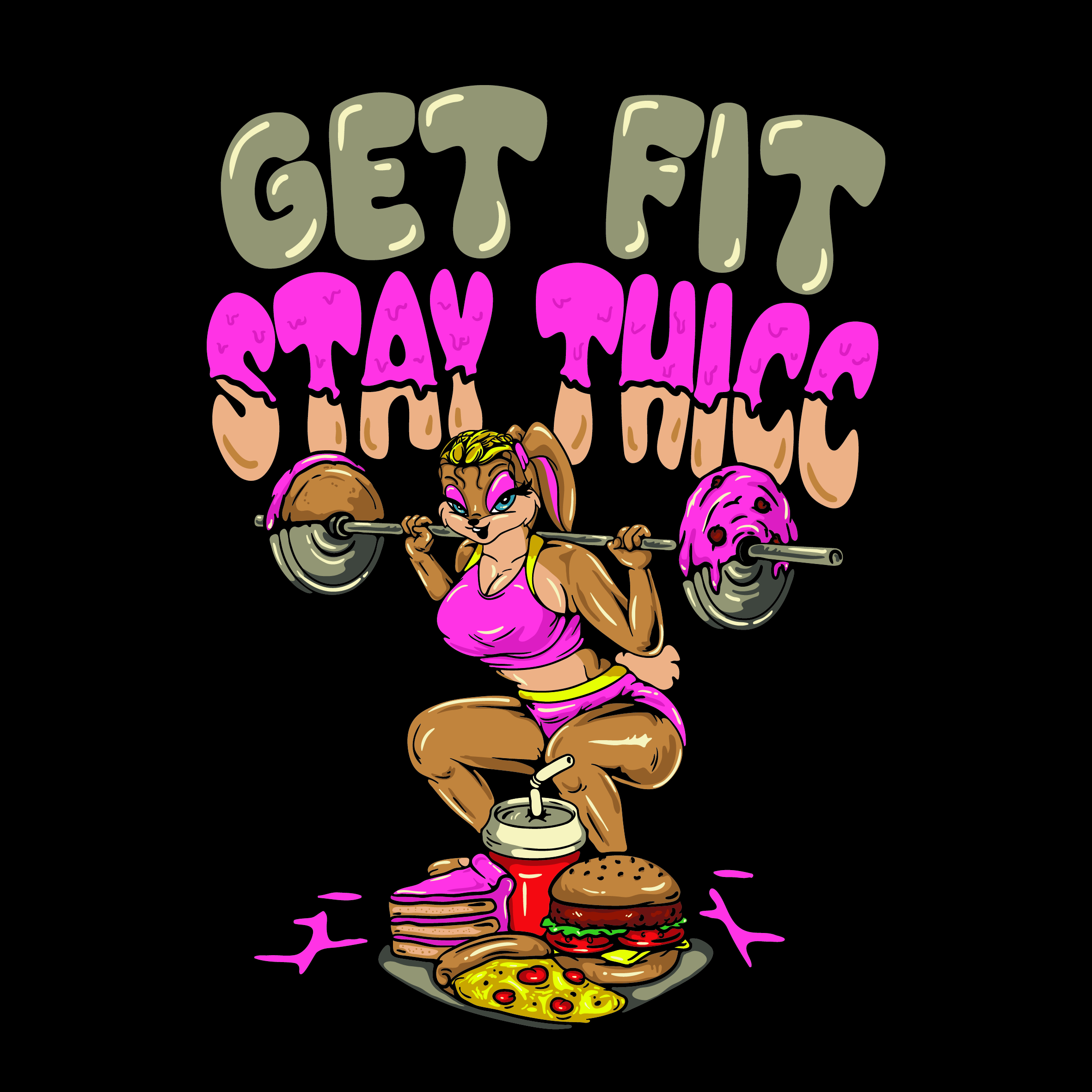 T-shirt Design by tulikur27 for Thicc Treats | Design #30653781