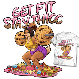 T-shirt Design by Mike Botin for Thicc Treats | Design: #30652522