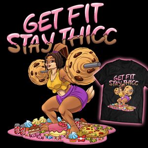 T-shirt Design by Mike Botin for Thicc Treats | Design: #30652524
