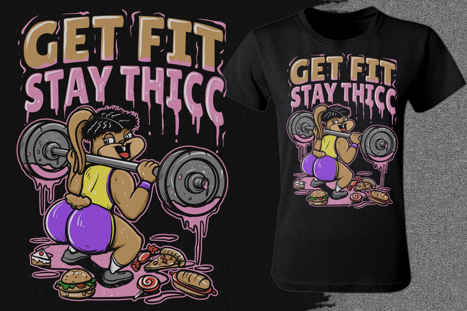 T-shirt Design by Falih A for Thicc Treats | Design #30637801