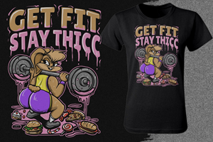 T-shirt Design by Falih A for Thicc Treats | Design: #30655952