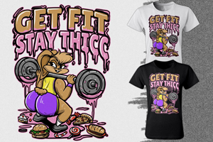 T-shirt Design by Falih A for Thicc Treats | Design: #30658799