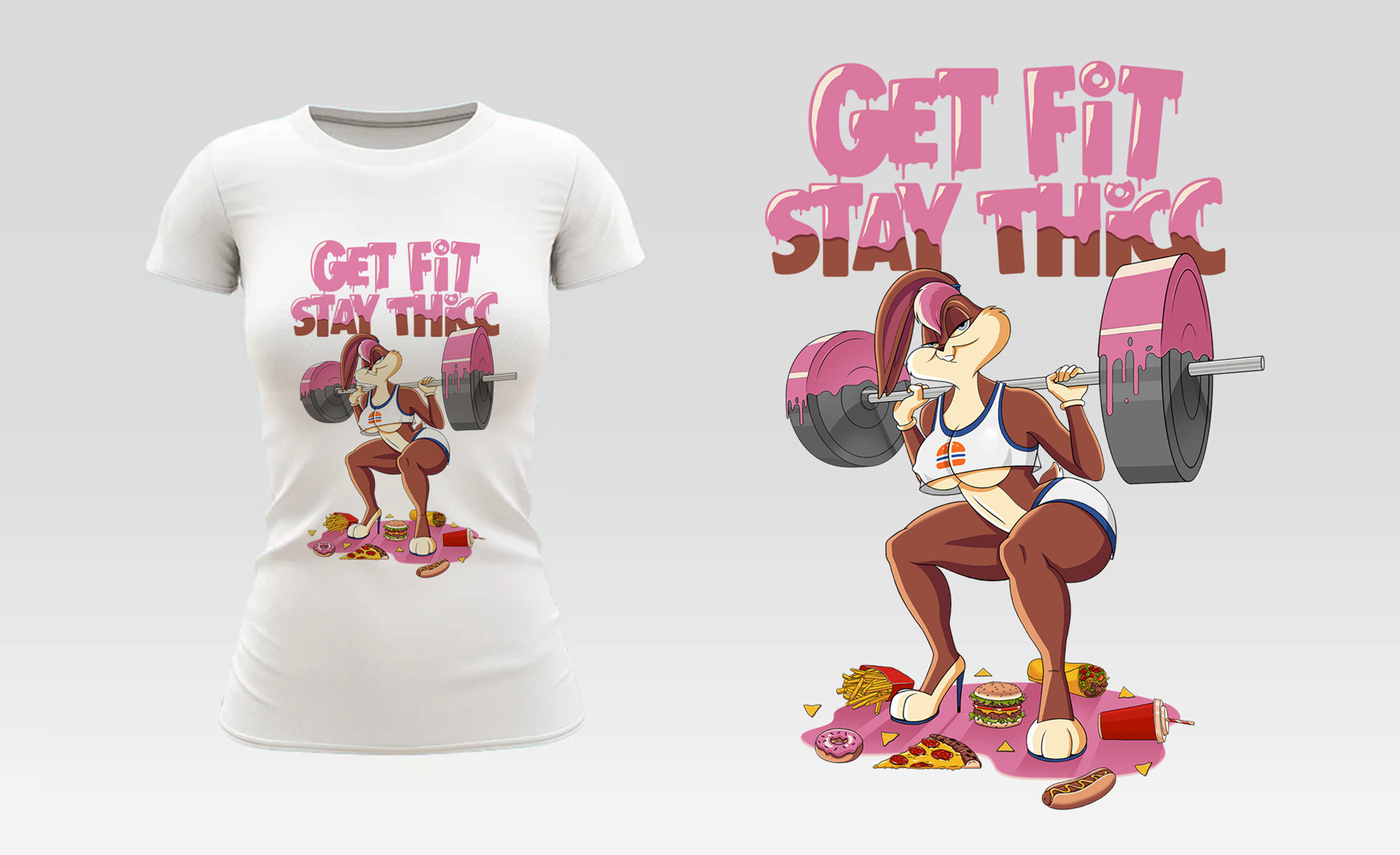 T-shirt Design by Tsvetan Alexandrov for Thicc Treats | Design #30723121