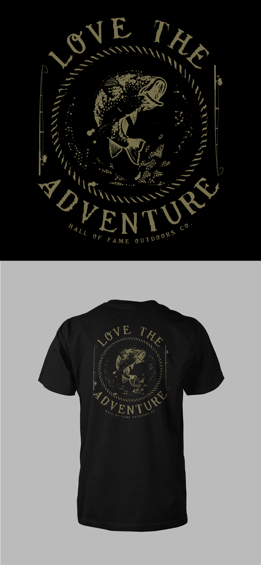 Diseño de Camiseta por 1Concept para Hall of Fame Outdoor Co. | Diseño #30640829