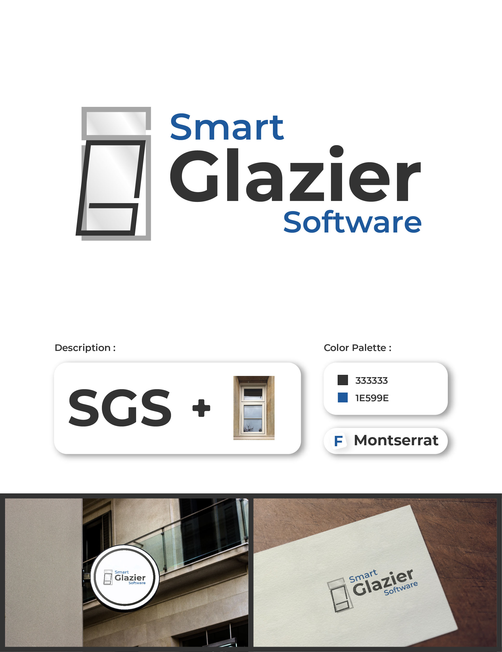 Logo Design by godly97 for Smart Glazier Software | Design #30656661