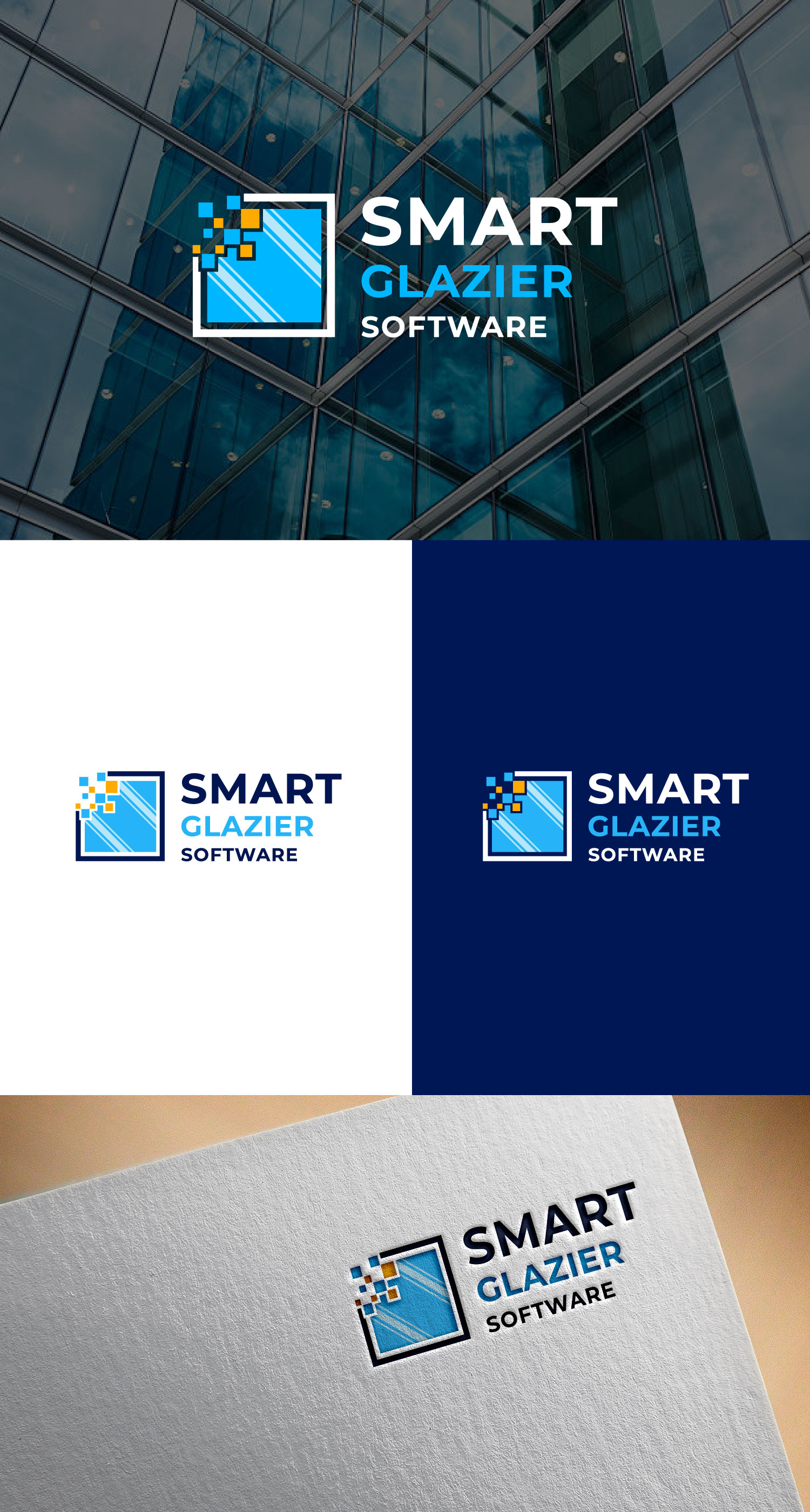 Diseño de Logo por AyaanArt para Smart Glazier Software | Diseño #30663475