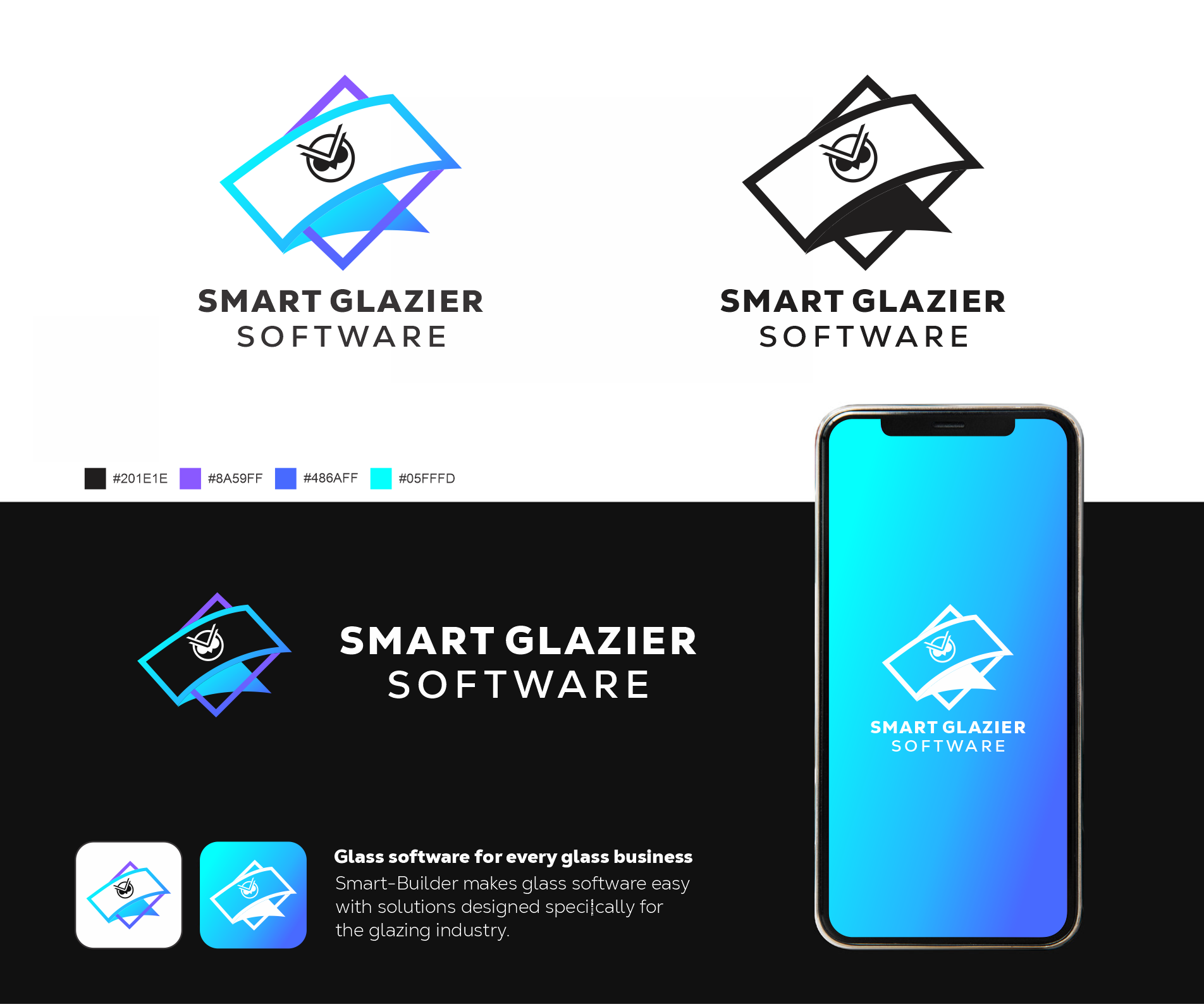 Logo Design by Z Hadi for Smart Glazier Software | Design #30675234