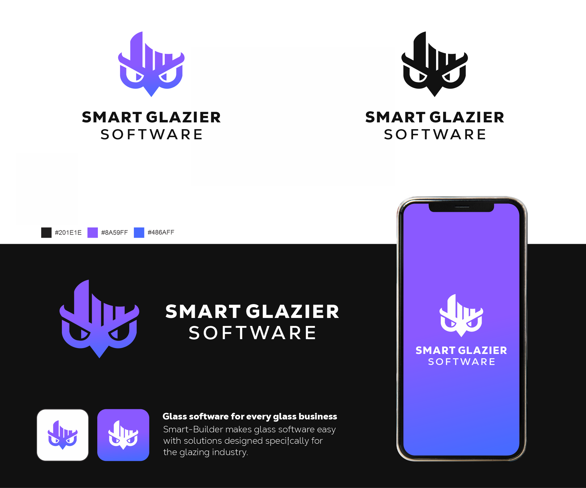 Logo Design by Z Hadi for Smart Glazier Software | Design #30675441