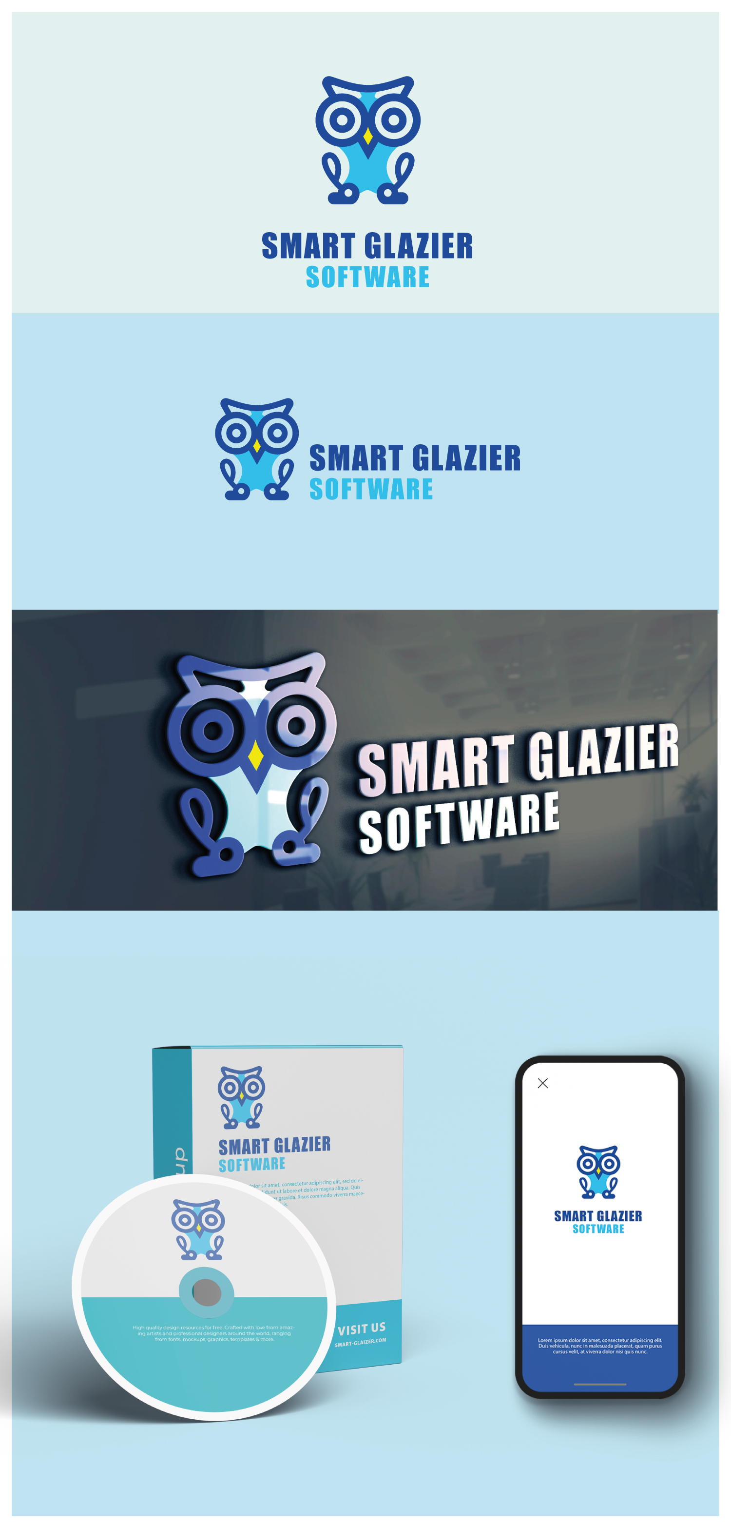 Diseño de Logo por TamerOmar para Smart Glazier Software | Diseño #30671417