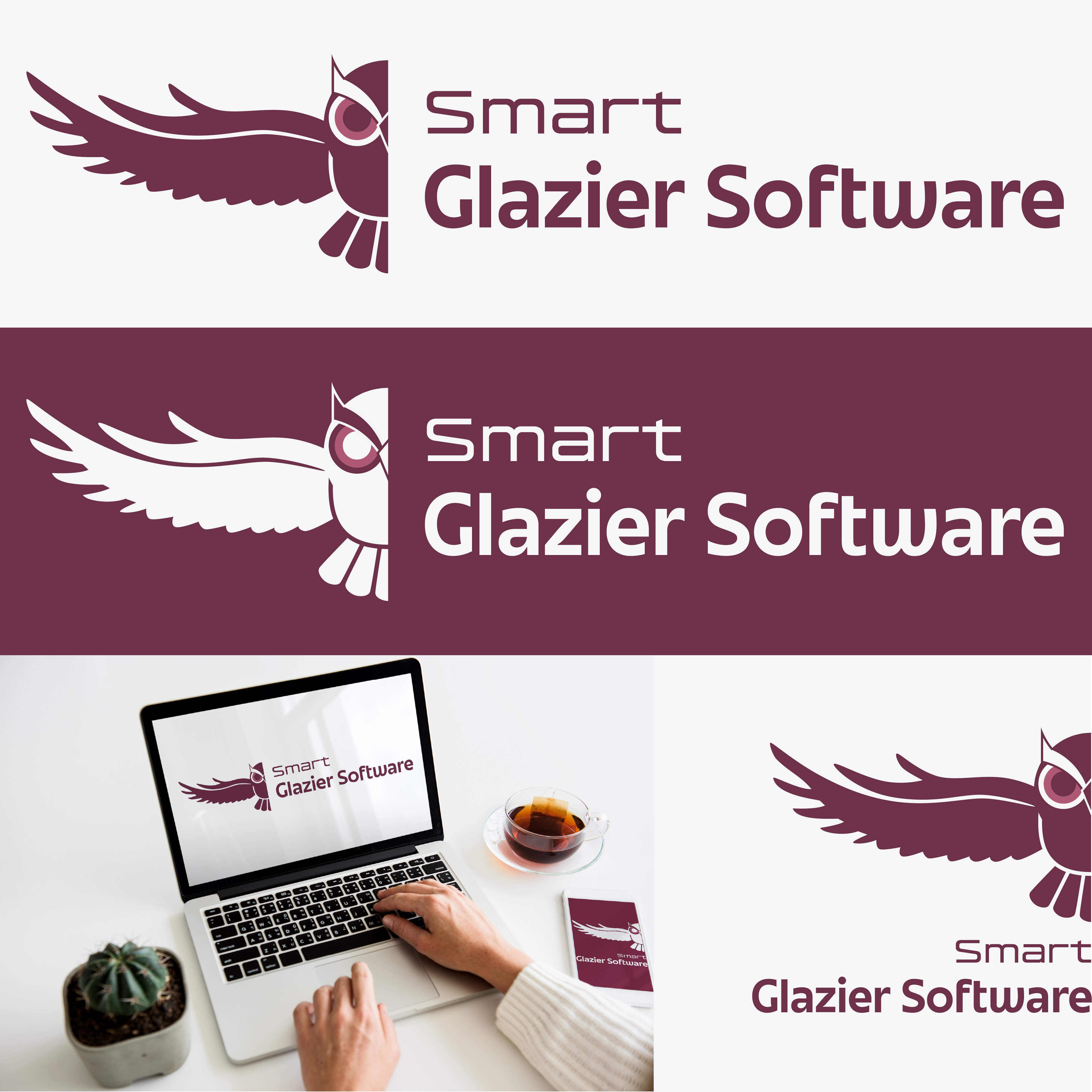 Logo Design by Olga Tsumareva for Smart Glazier Software | Design #30645442