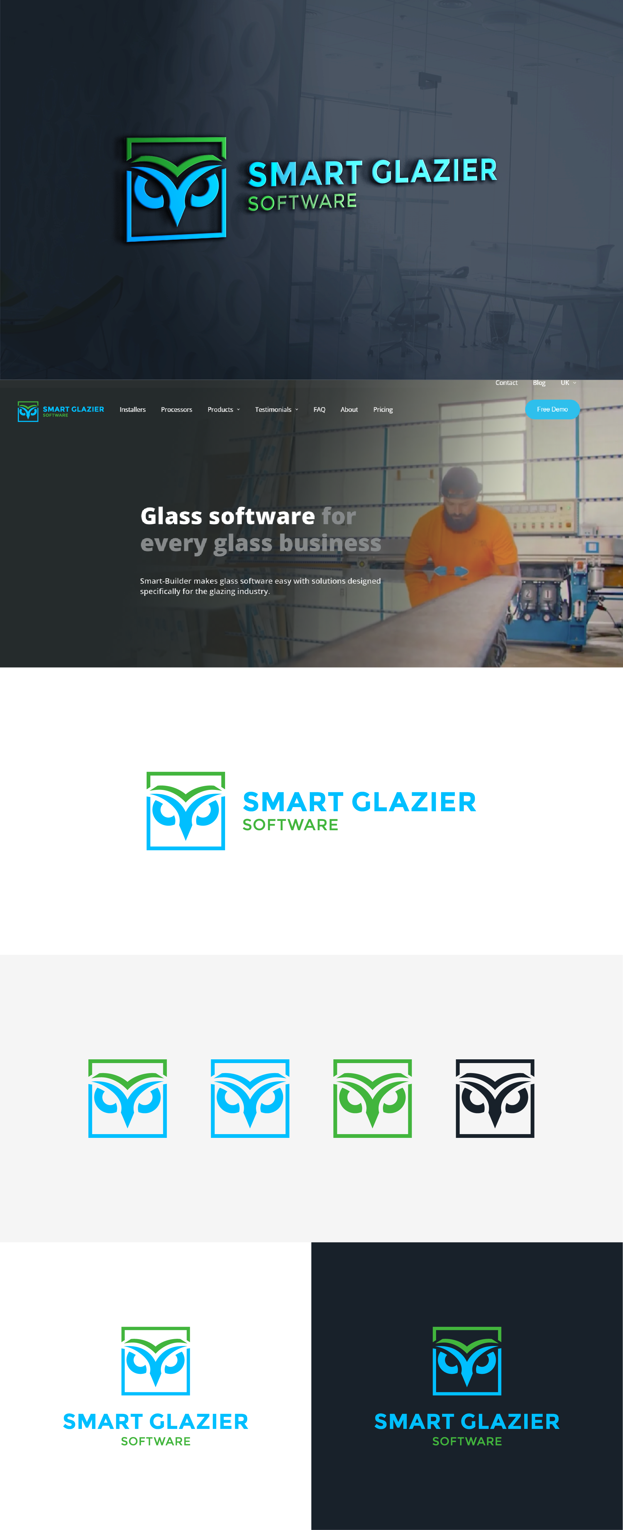 Logo Design by TAQ for Smart Glazier Software | Design #30674058