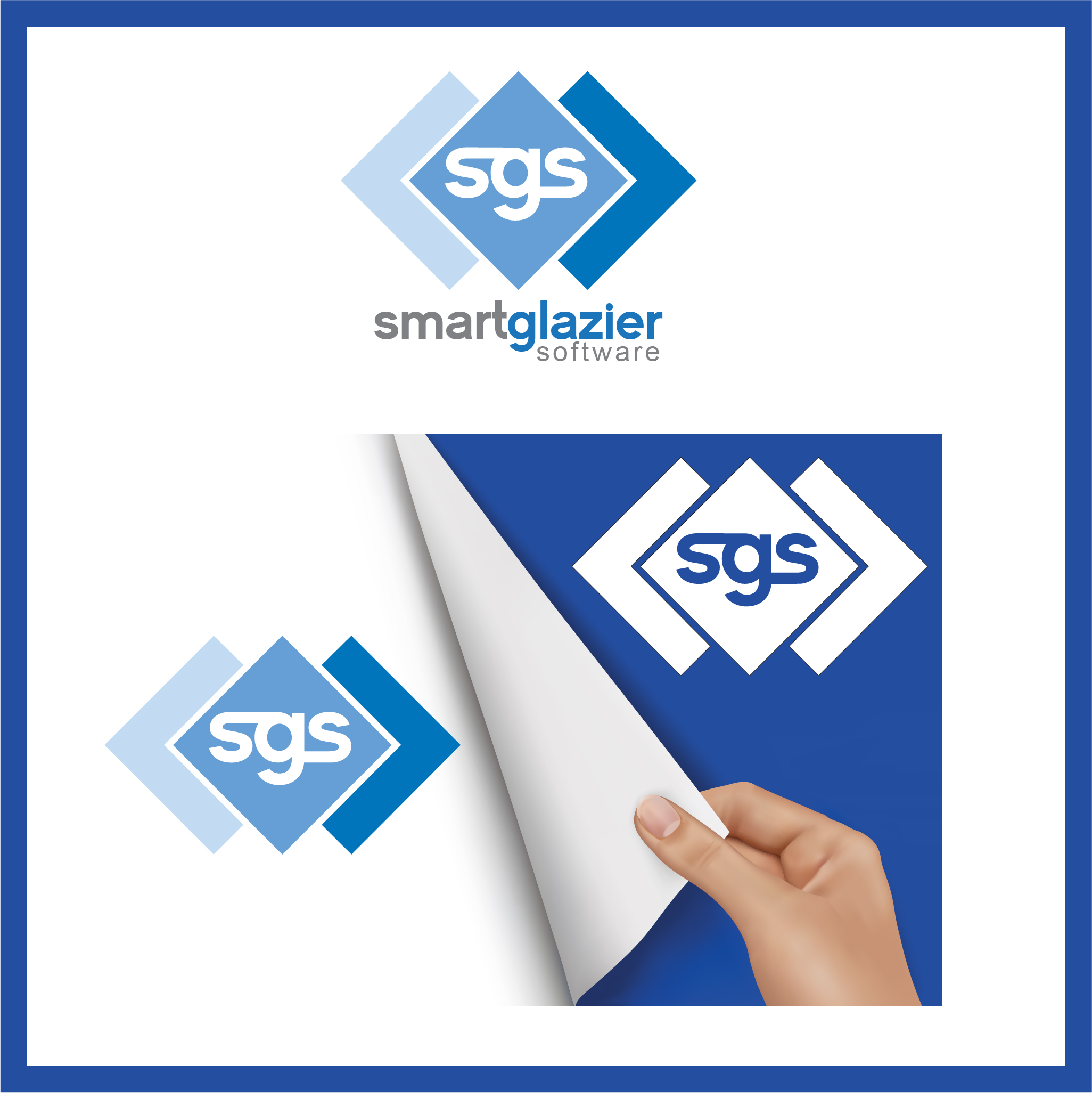 Logo Design by visual arts for Smart Glazier Software | Design #30644801