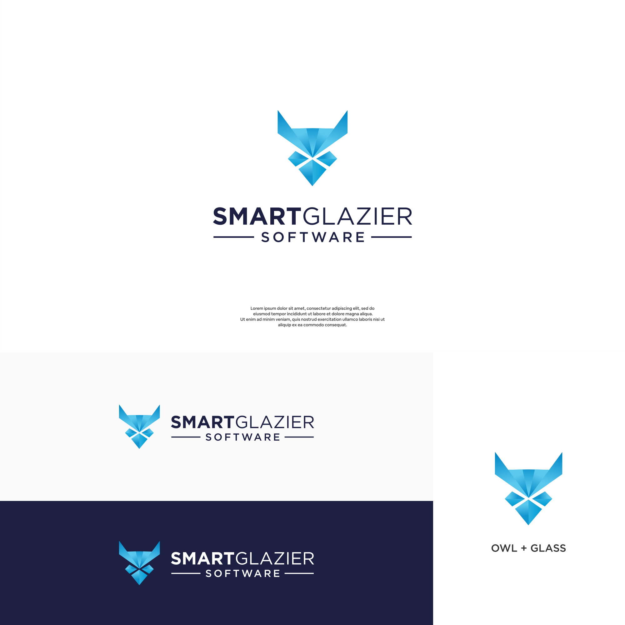 Logo Design by DesignFirst for Smart Glazier Software | Design #30634727
