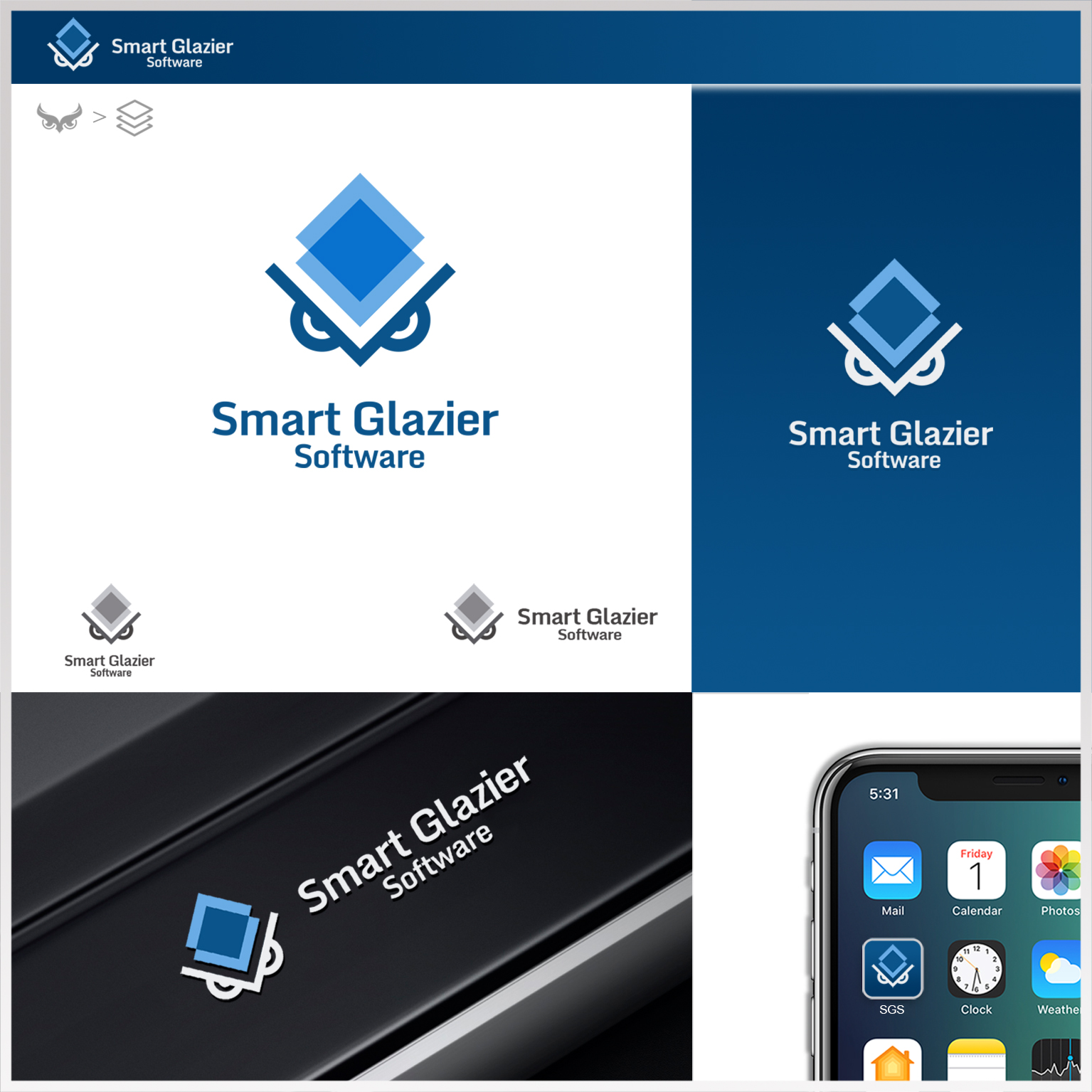 Design de Logo par Homgraf Taller Grafico pour Smart Glazier Software | Design #30670803