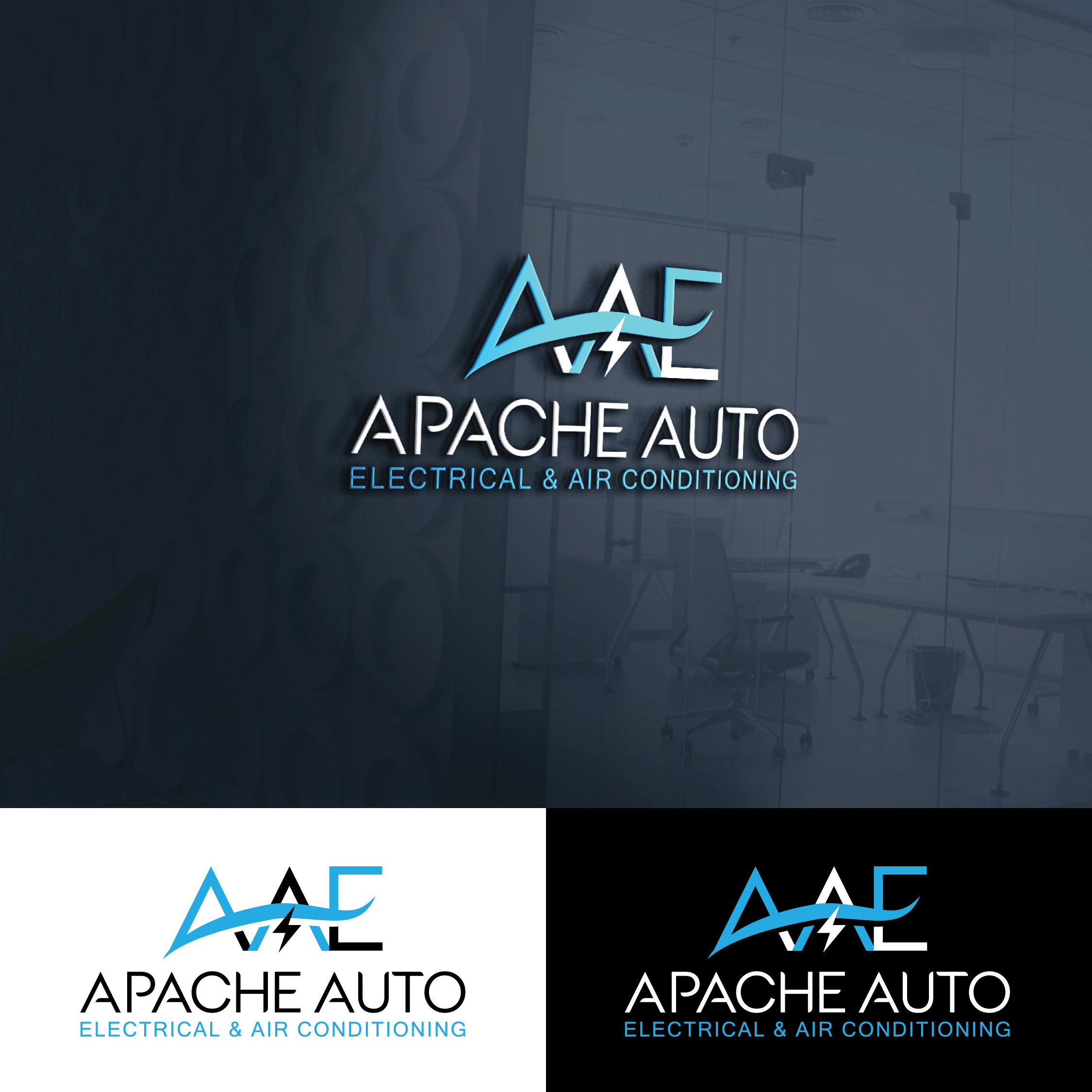 Logo Design by StromDesignHub for Apache Auto Electrical & Air Conditioning  | Design #30638198