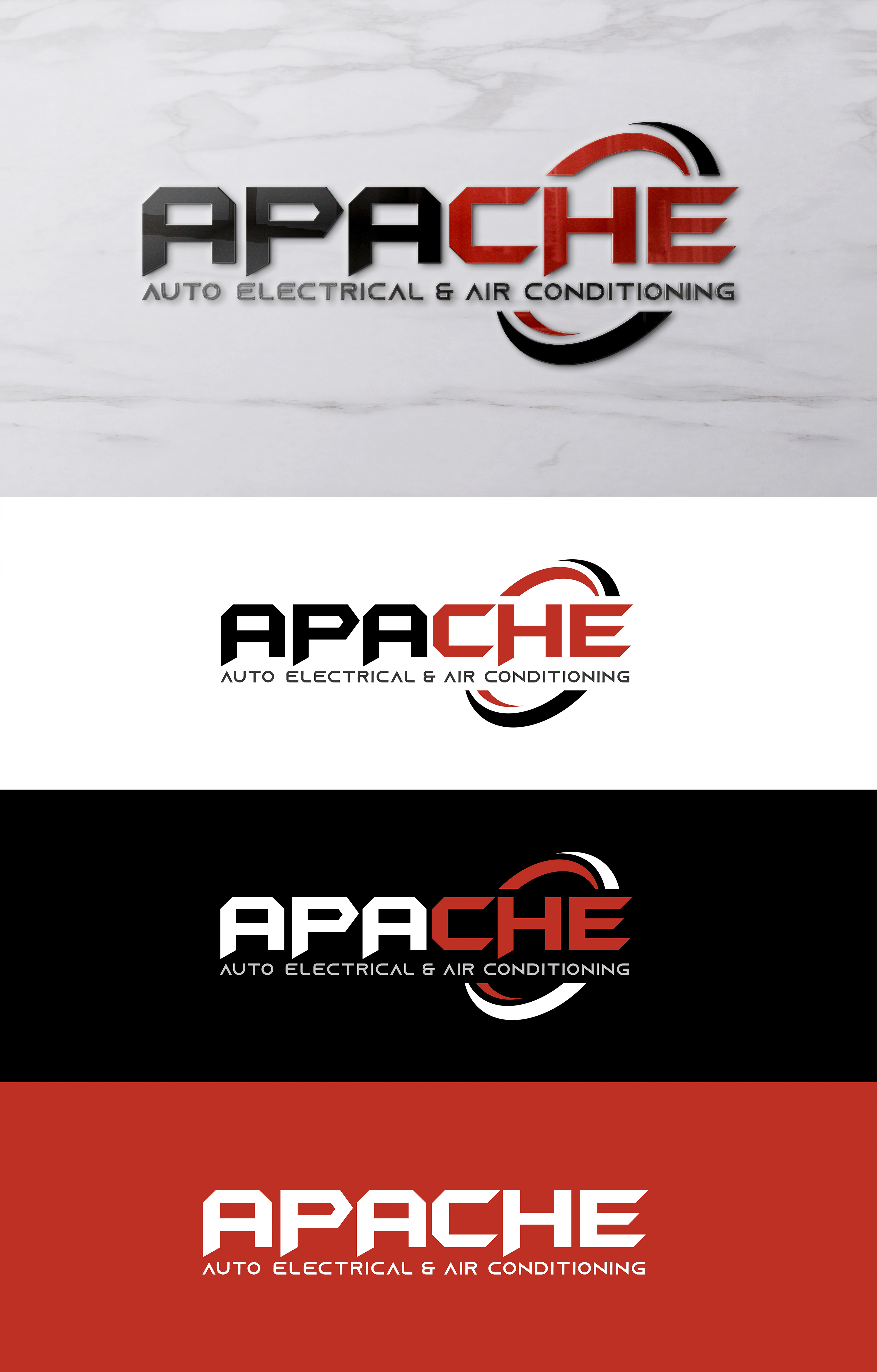 Logo Design by Design Athics for Apache Auto Electrical & Air Conditioning  | Design #30637009