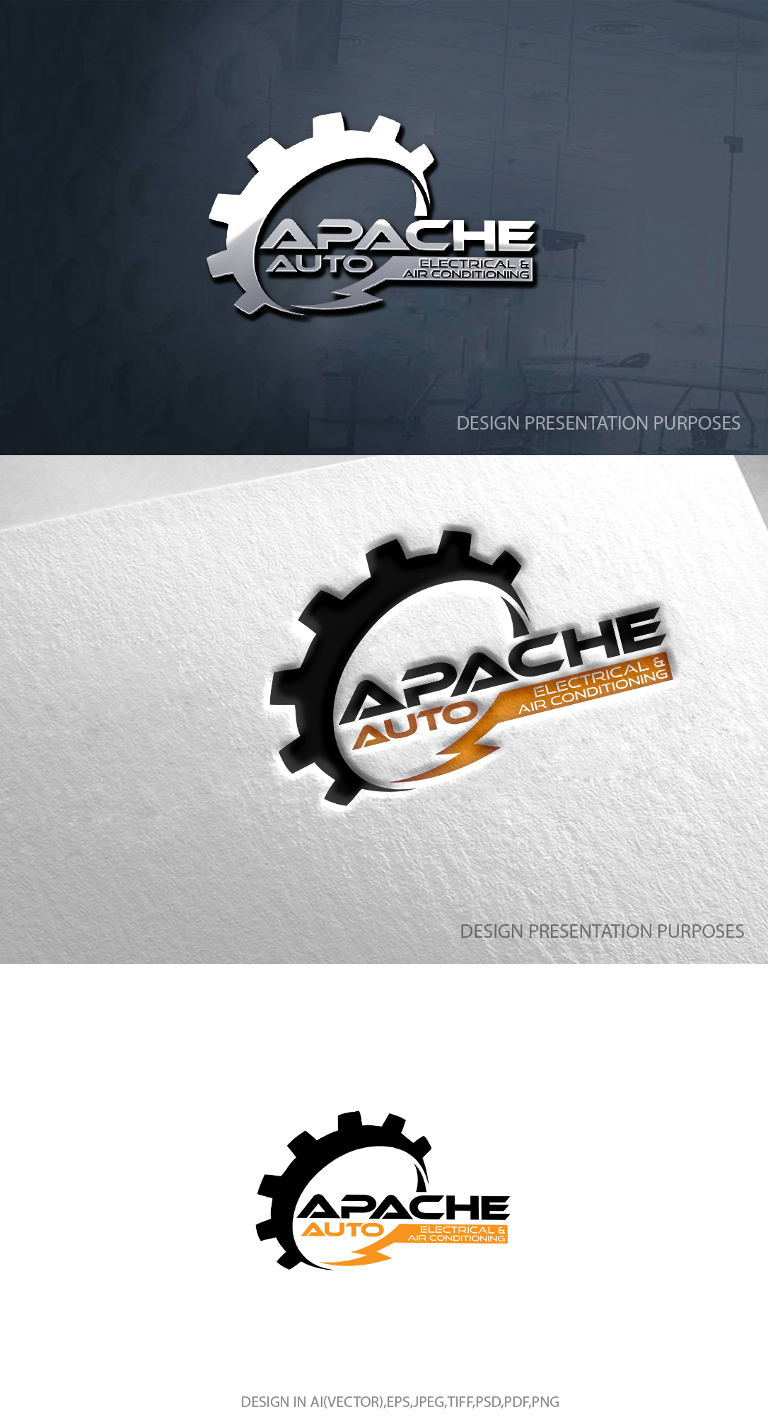 Logo Design by zebronicgraphic for Apache Auto Electrical & Air Conditioning  | Design #30636180
