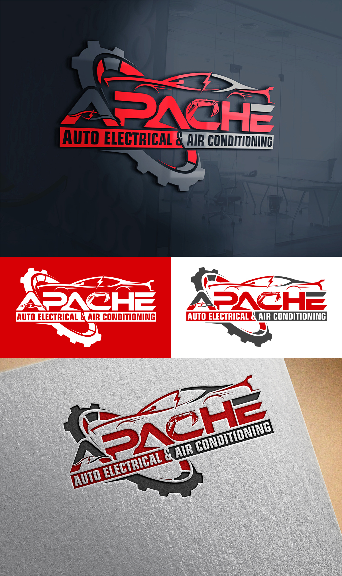 Logo Design by Imran_me for Apache Auto Electrical & Air Conditioning  | Design #30649335