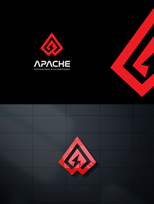 Diseño de Logo por Abdul 20 para Apache Auto Electrical & Air Conditioning  | Diseño: #30642902