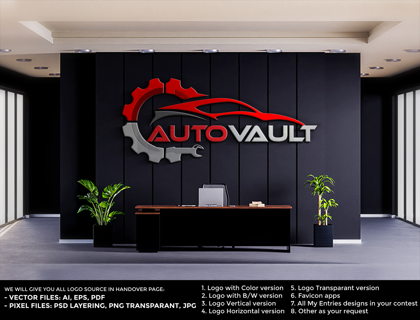 Logo Design by Cahanusy for Auto Vault LLC | Design: #30641250