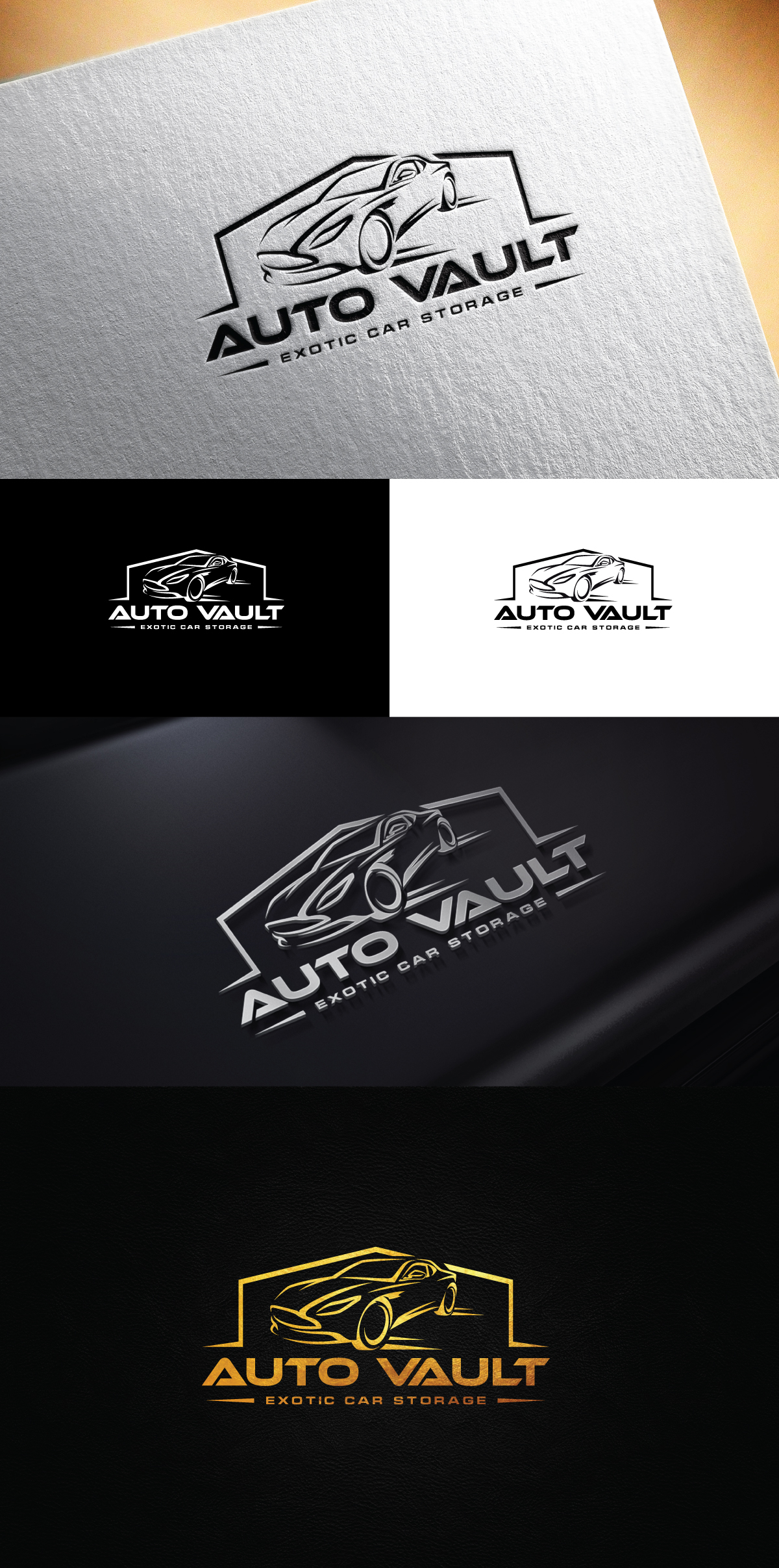 Logo Design by Logo Stock for Auto Vault LLC | Design #30641705