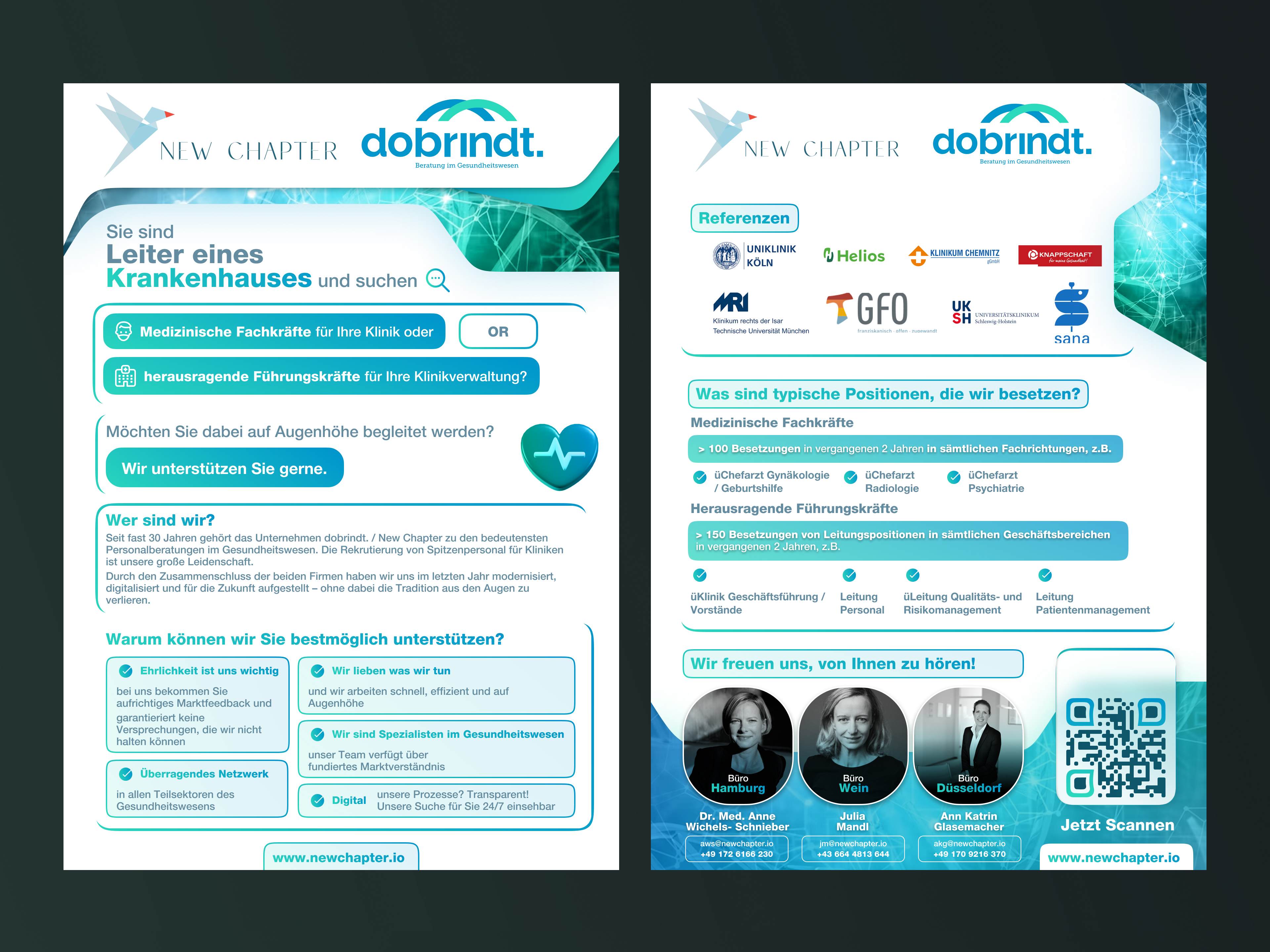 Flyer Design by Usman_UI for New Chapter Executive Search GmbH | Design #30660211