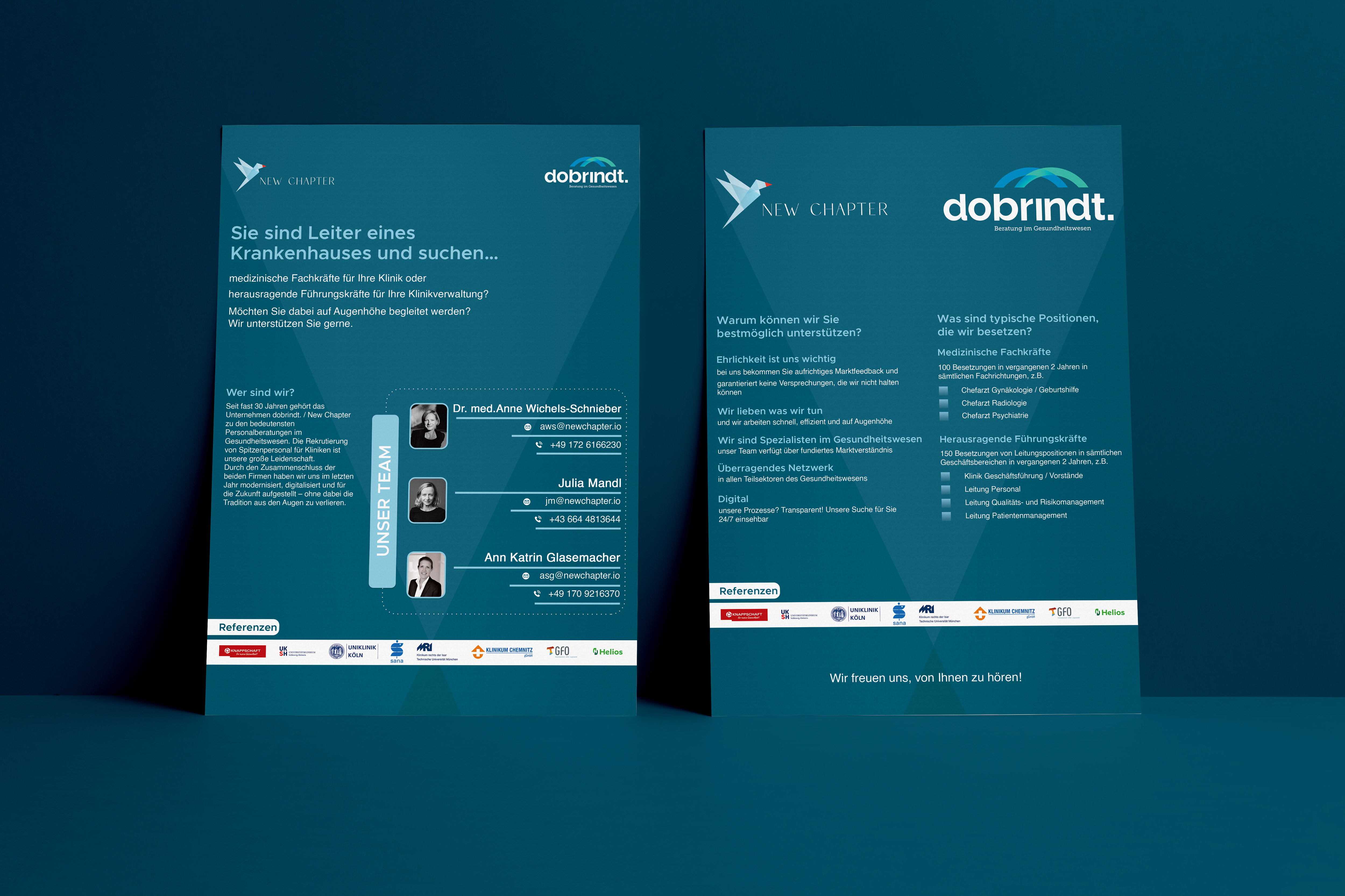 Flyer Design by Mi17design for New Chapter Executive Search GmbH | Design #30656745