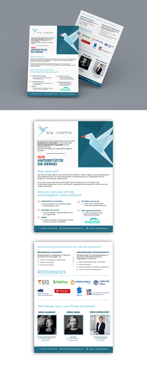 Flyer-Design von debdesign für New Chapter Executive Search GmbH | Design: #30651936