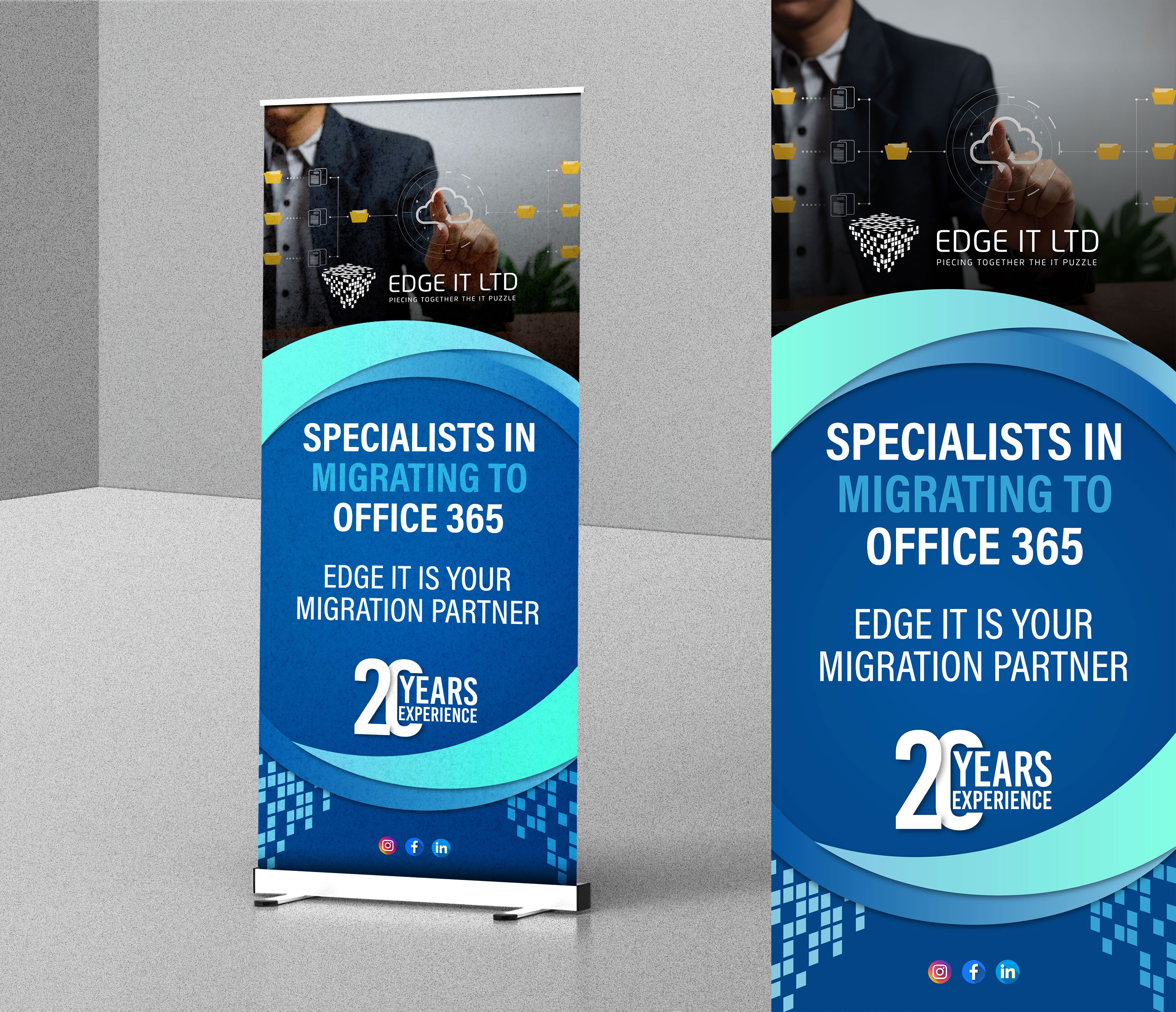 Signage Design by Impressive Solutions for Edge IT Ltd | Design #30649201