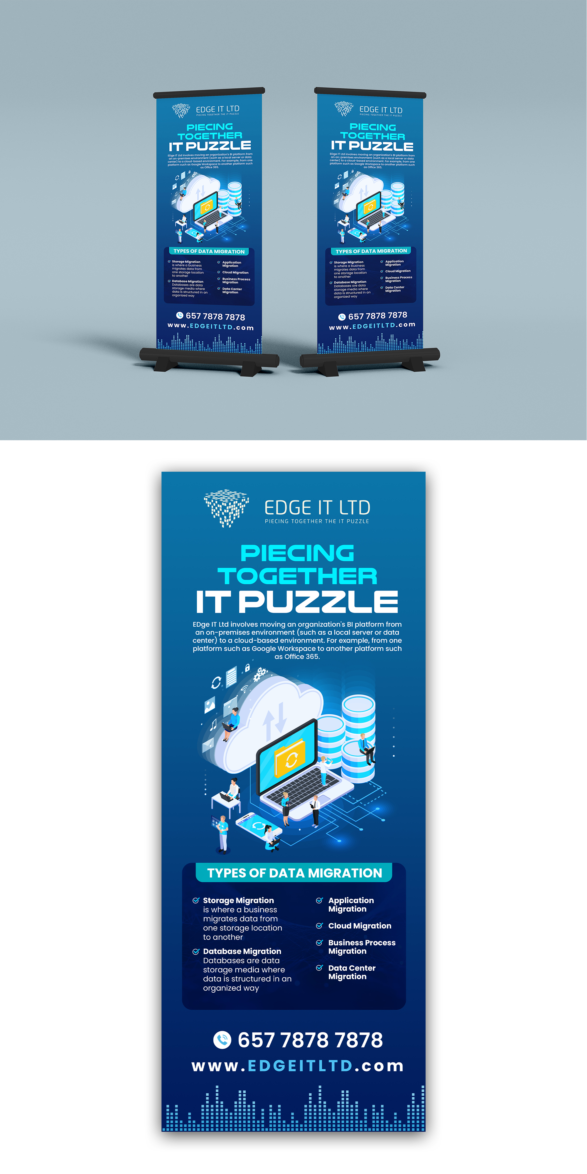 Diseño de Señalética por debdesign para Edge IT Ltd | Diseño #30688408