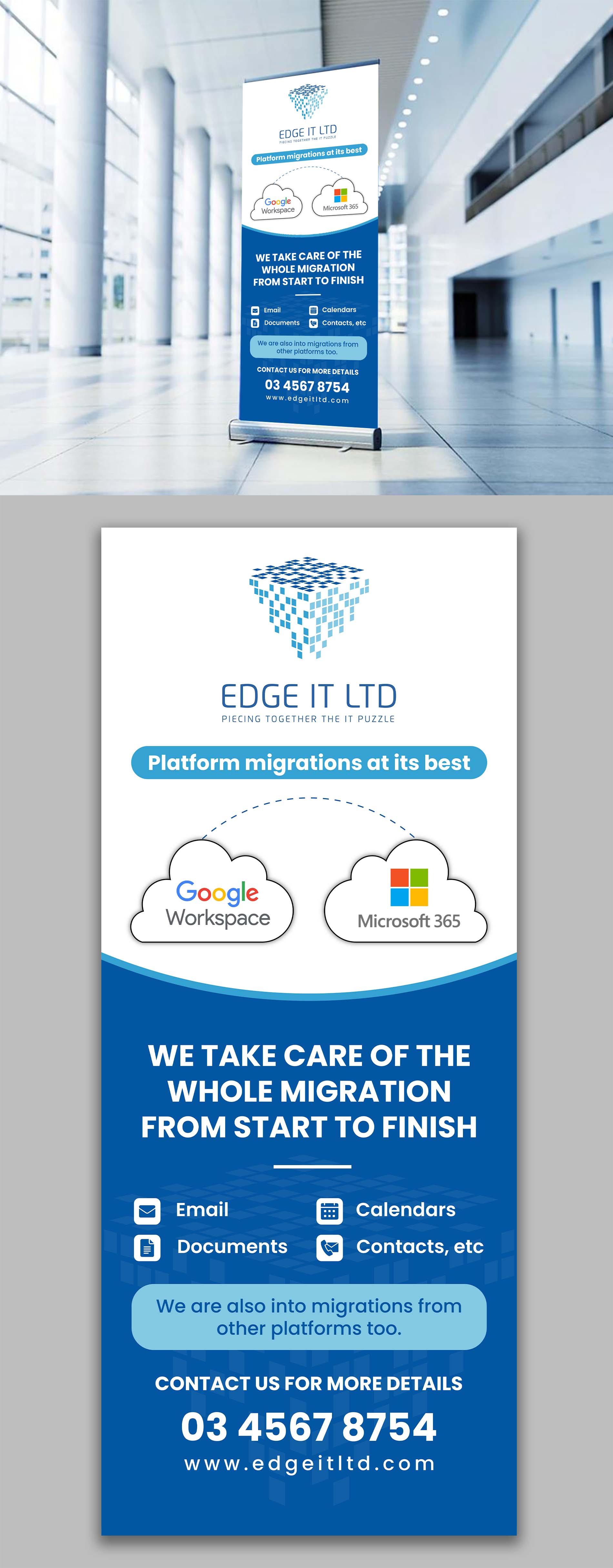Signage Design by ecorokerz for Edge IT Ltd | Design #30666663