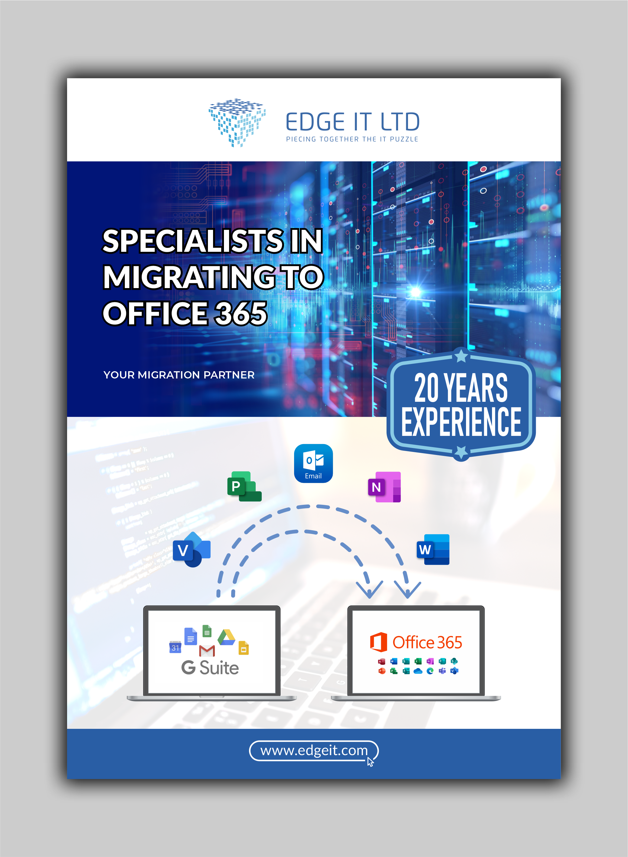 Flyer Design by Excellar Hub for Edge IT Ltd | Design #30688711