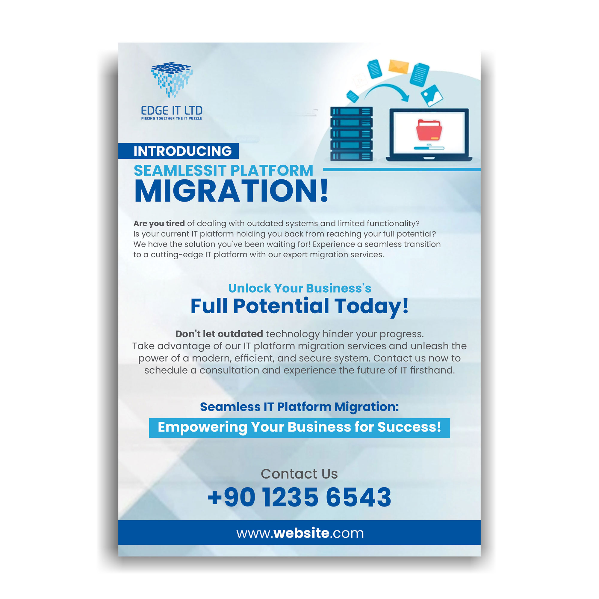 Flyer Design by abu931102 for Edge IT Ltd | Design #30658358