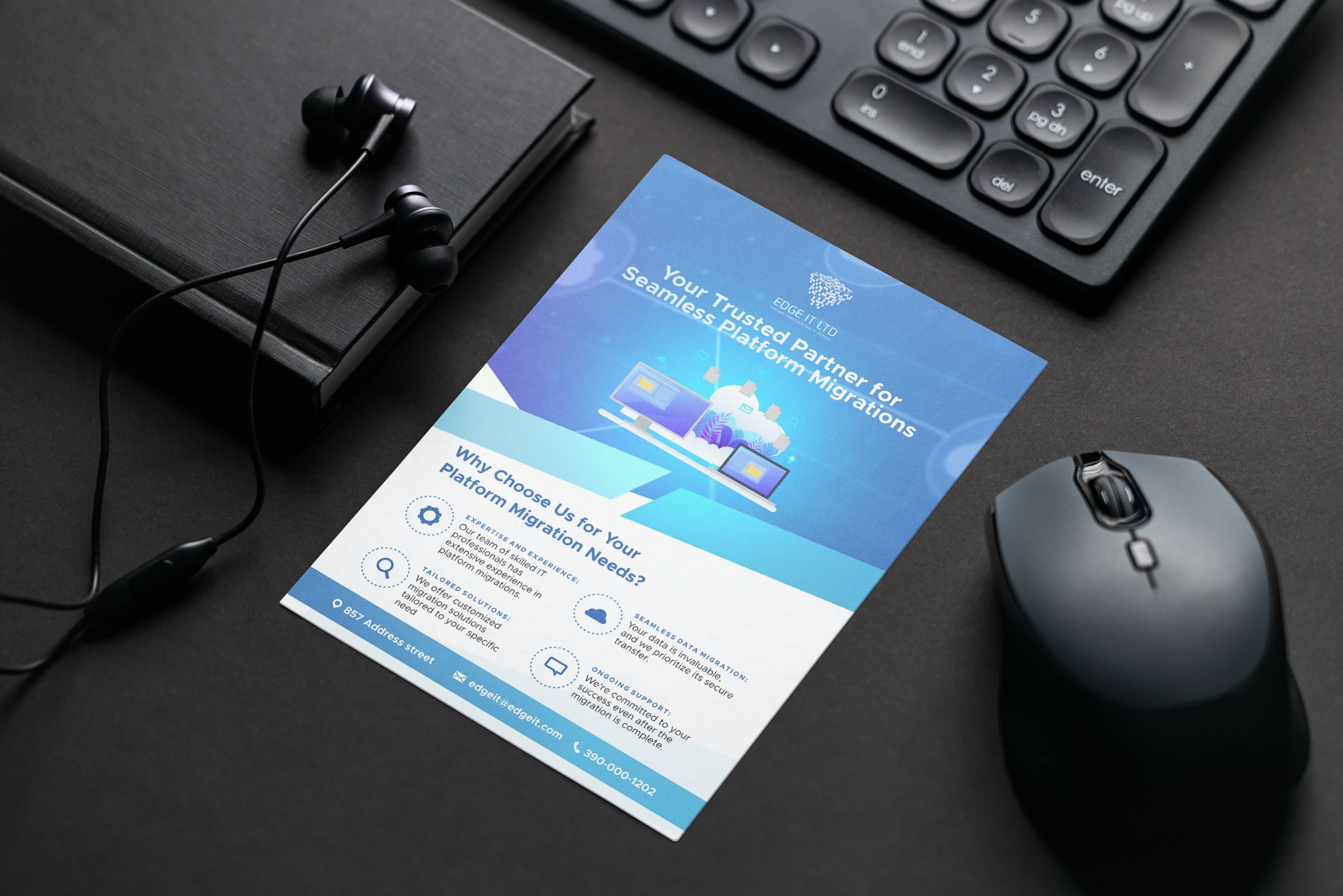 Design de Flyer par GDB Logo pour Edge IT Ltd | Design #30649526