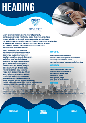 Design de Flyer par Genex Designs pour Edge IT Ltd | Design : #30668948