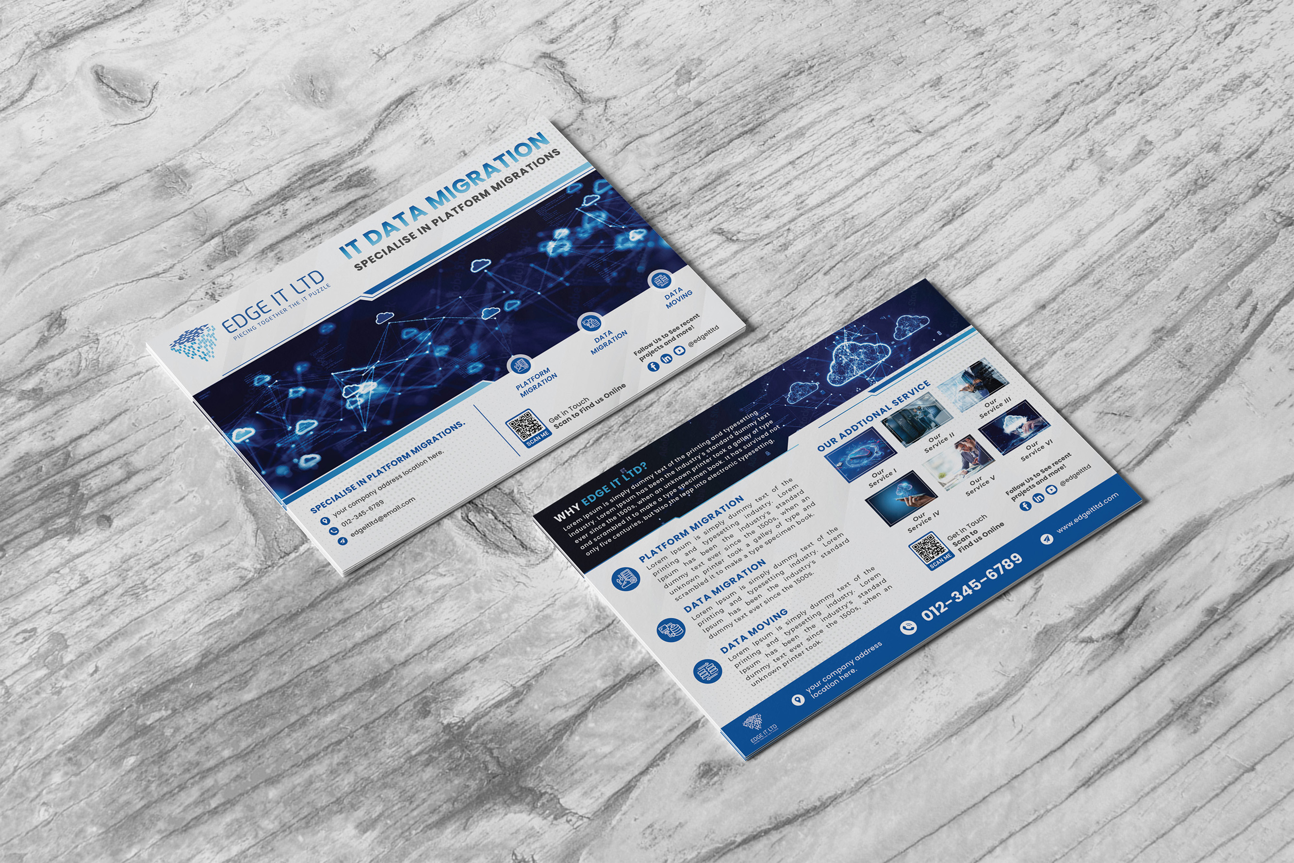 Diseño de Flyer por turtle.des para Edge IT Ltd | Diseño #30686171