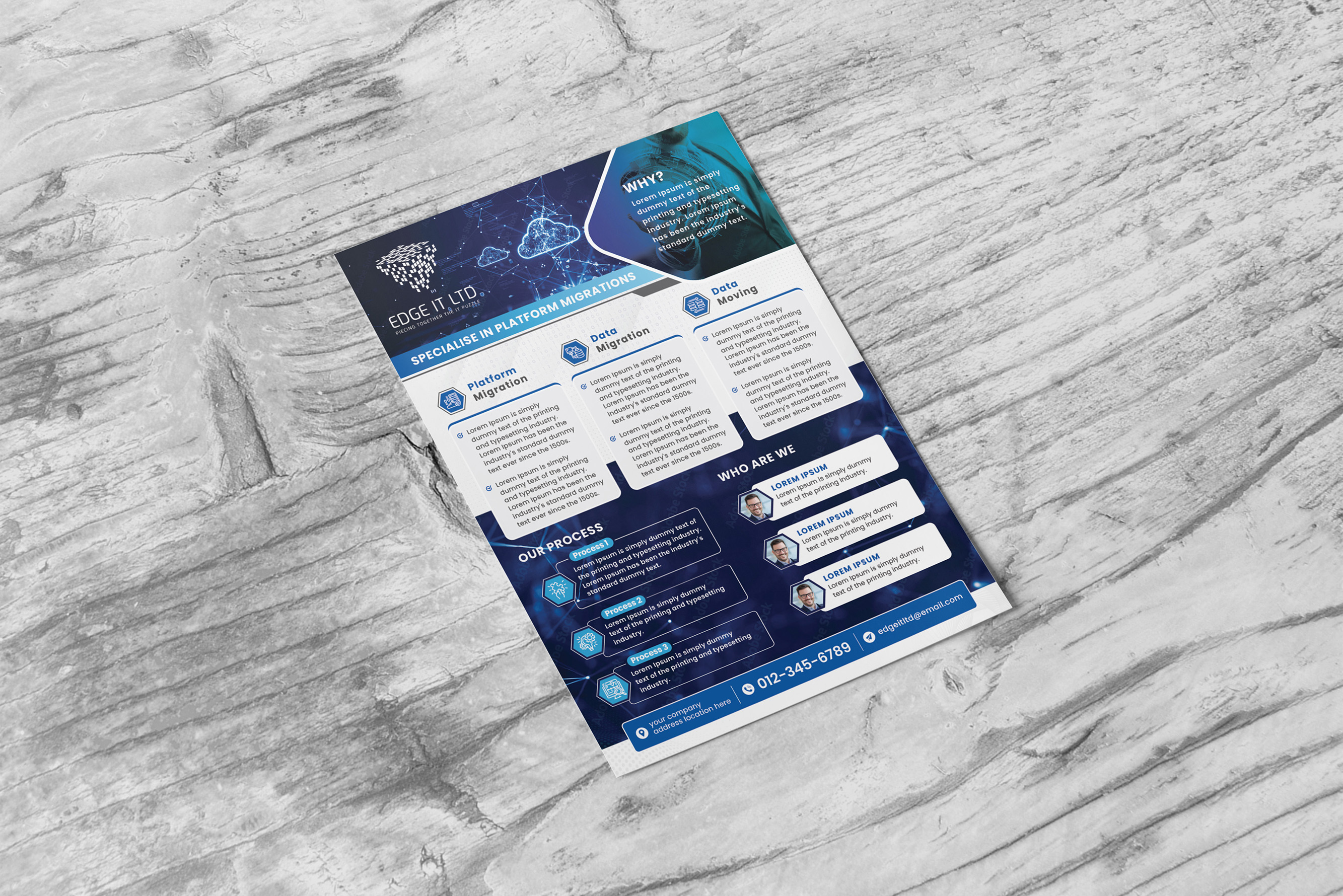 Design de Flyer par turtle.des pour Edge IT Ltd | Design #30686172