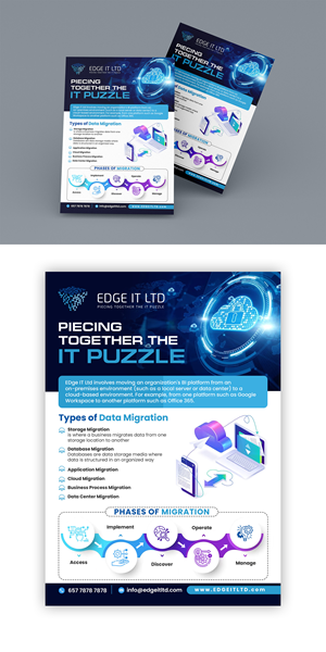 Flyer-Design von debdesign für Edge IT Ltd | Design: #30650481