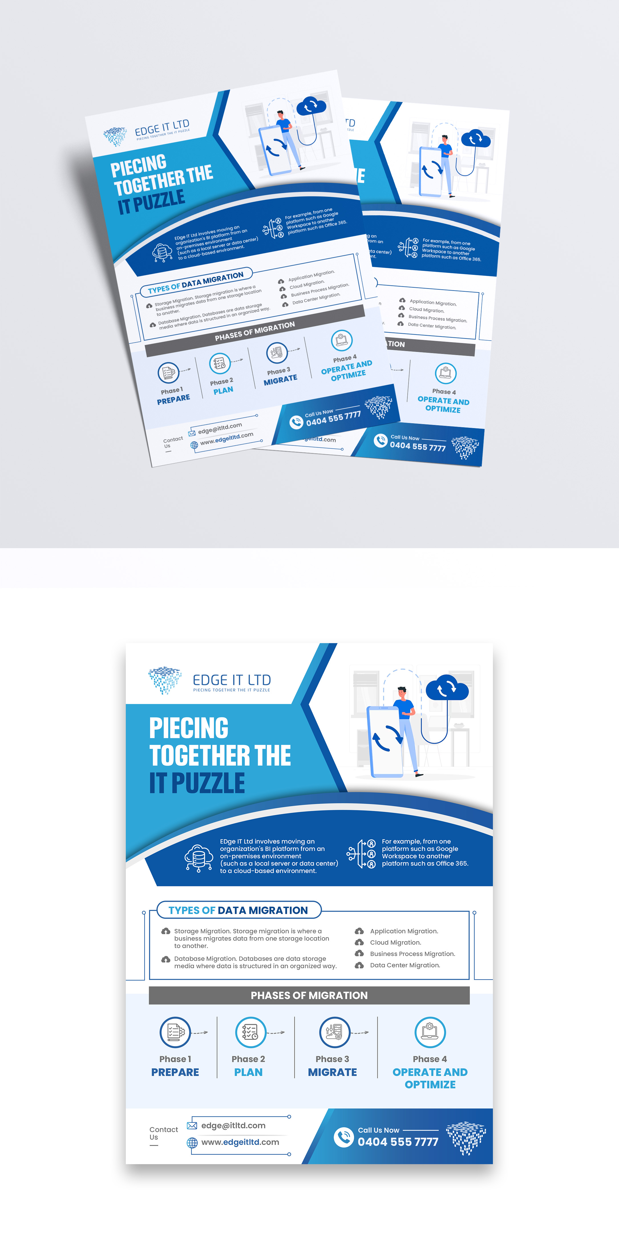 Flyer Design by debdesign for Edge IT Ltd | Design #30654287