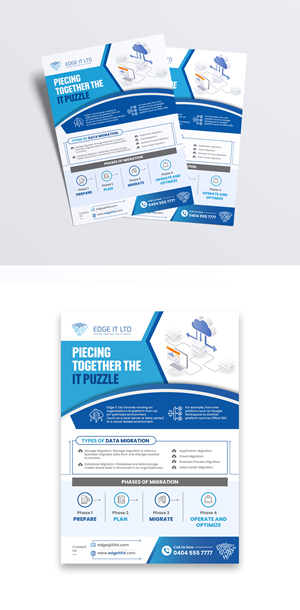 Flyer-Design von debdesign für Edge IT Ltd | Design: #30654288