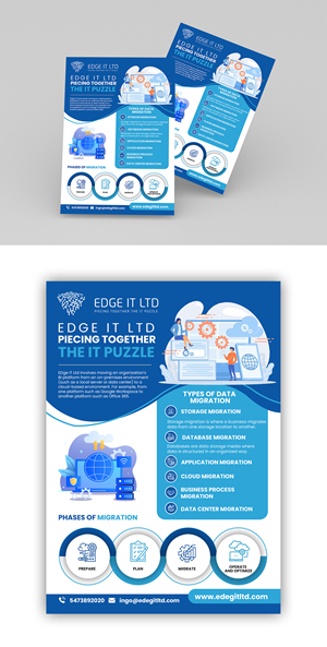 Flyer-Design von debdesign für Edge IT Ltd | Design: #30654684