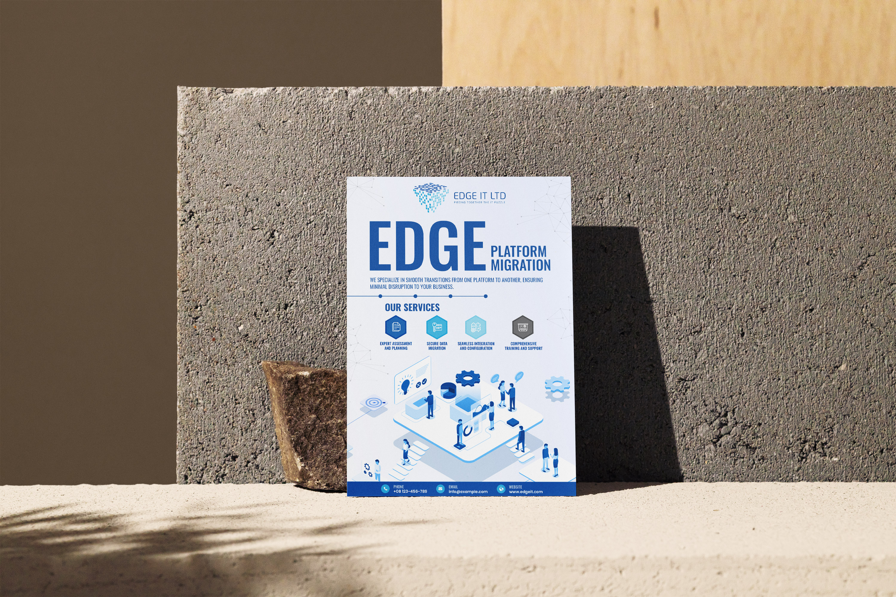Design de Flyer par nzdesigners pour Edge IT Ltd | Design #30678530