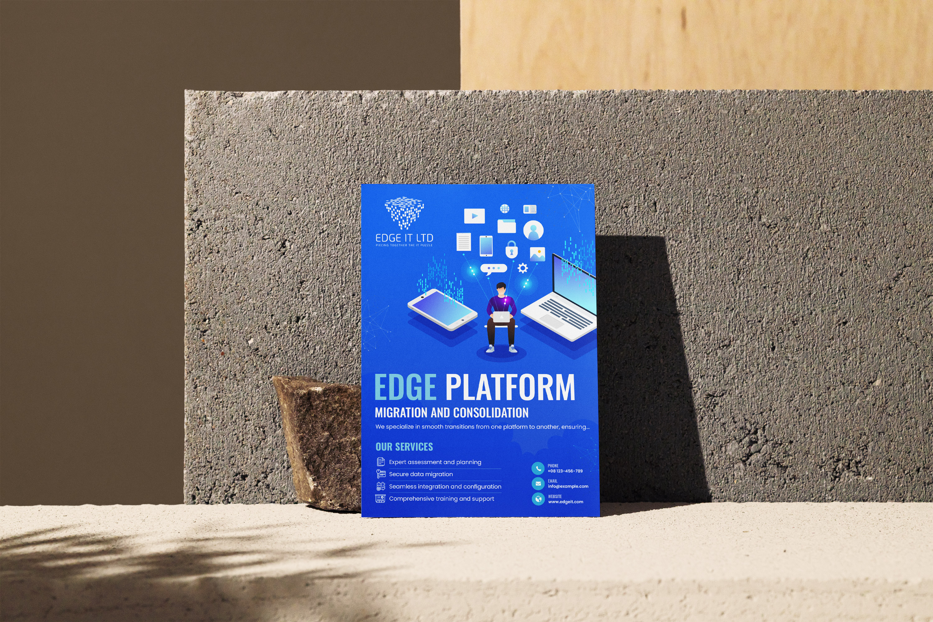 Design de Flyer par nzdesigners pour Edge IT Ltd | Design #30678531