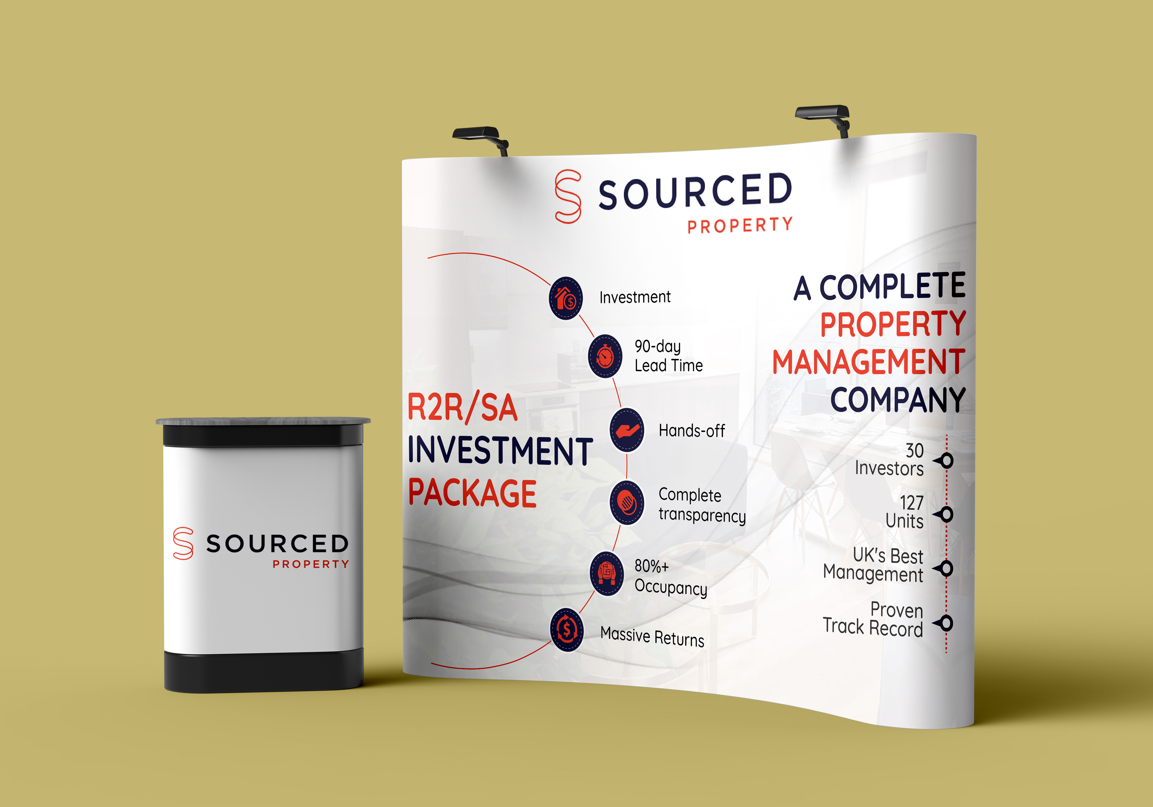 Diseño de Stand de Feria por Sun Creative para este proyecto | Diseño #30678455