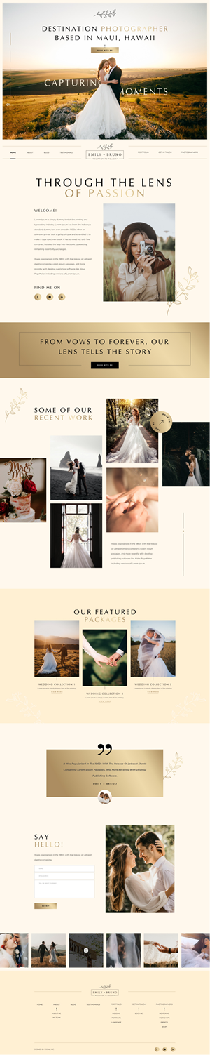 Web Design by Hafsa Fatymah for bookfocal.com | Design: #30655924