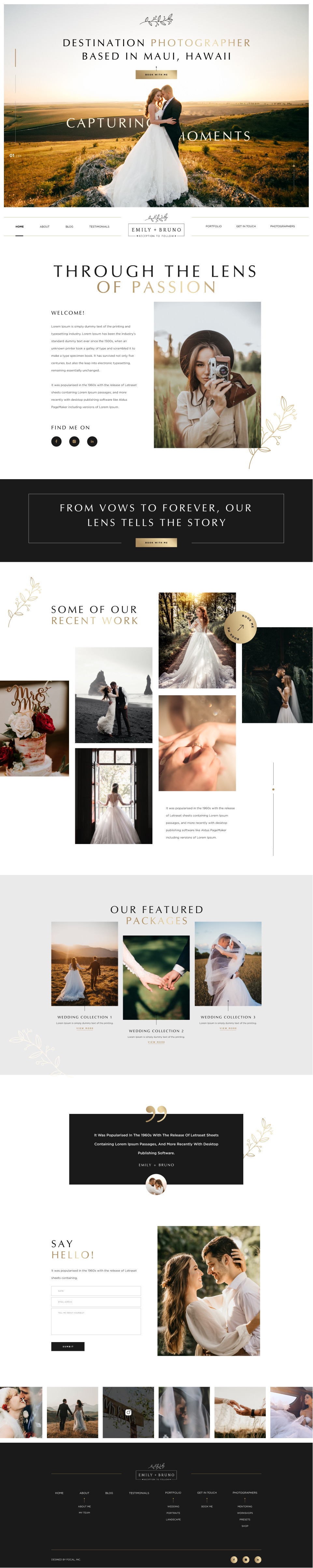 Web Design by Hafsa Fatymah for bookfocal.com | Design #30695762